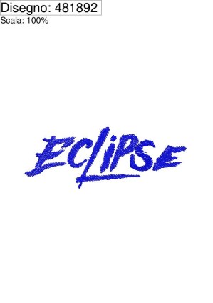 Icona ricamo Eclipse su base cm.8
