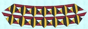 Miniatura file di ricamo Base sotto ricamo scollatura casula con quadri