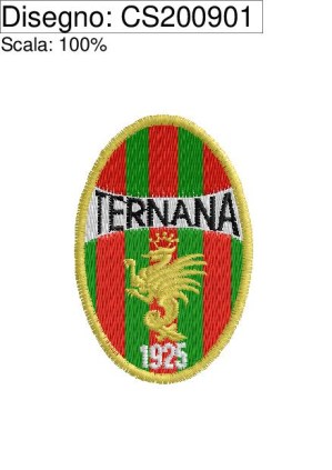 Icona File  ricamo logo TERNANA calcio su altezza cm.6