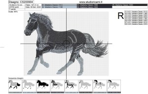 Foglio di lavorazione File  ricamo cavallo tipo 2