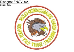 Icona PRG. RICAMO Patch rotonda  NUCLEO ANTIBRACCONAGGIO
