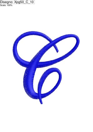 ICONA Iniziale lettera (C) su altezza cm.10