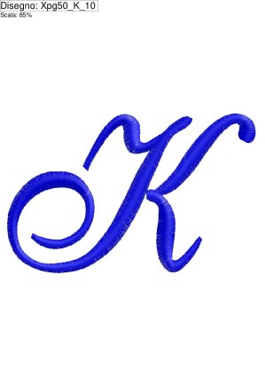 miniatura Iniziale lettera (K) su altezza cm.10