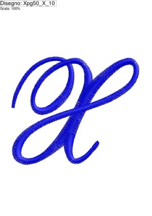 Icona Iniziale lettera (X) su altezza cm.10