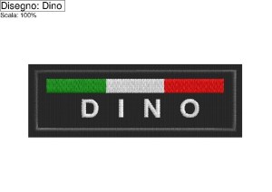 Ricamo fascetta con il proprio nome